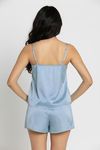 Zivame Luxe Satin 5 Pc Sleep Set - Windward Blue — thumbnail 7